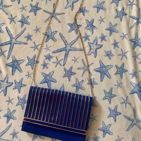 !3 for $25! Cobalt Blue Crossbody Bag/Clutch - Picture 6 of 7